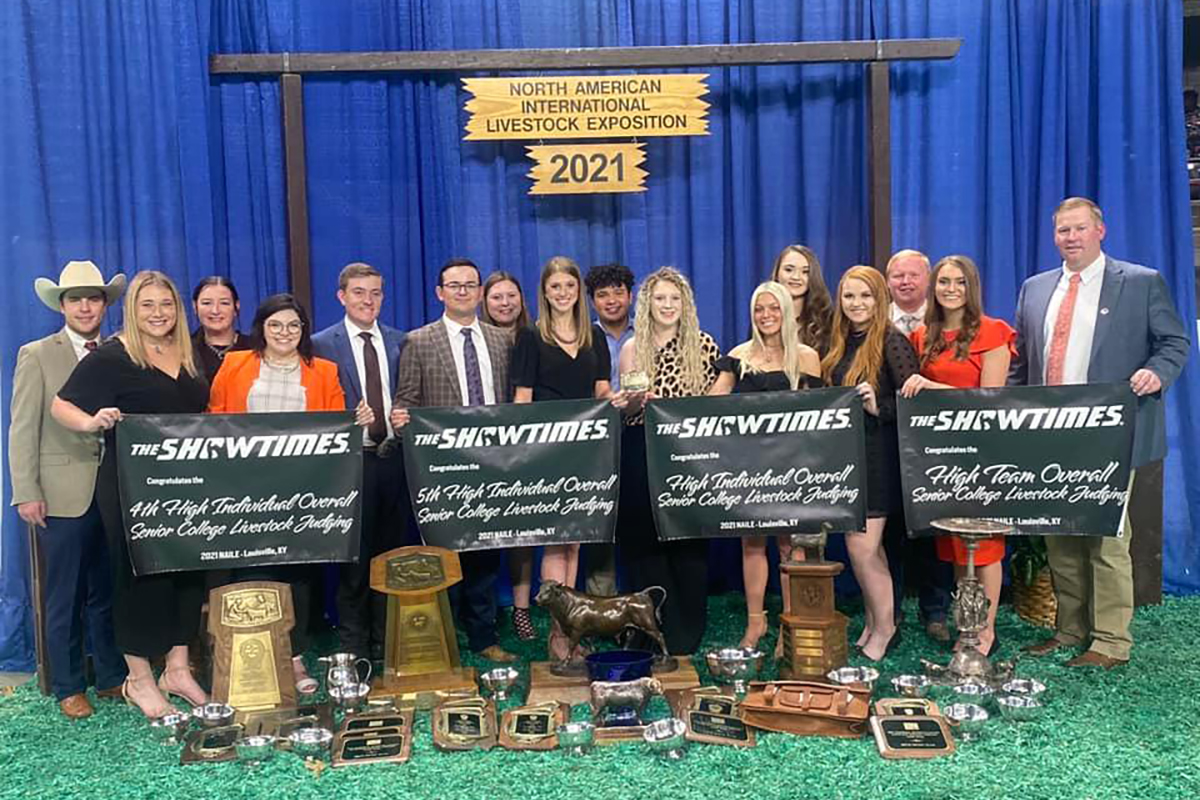 2021 Livestock Judging Team Champions