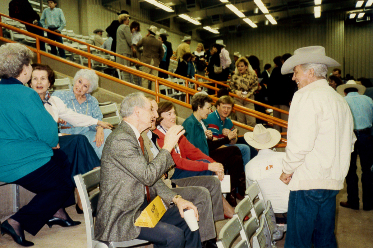 Bob Totusek with alumni